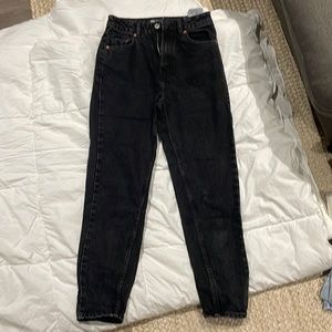 Zara black mom jeans